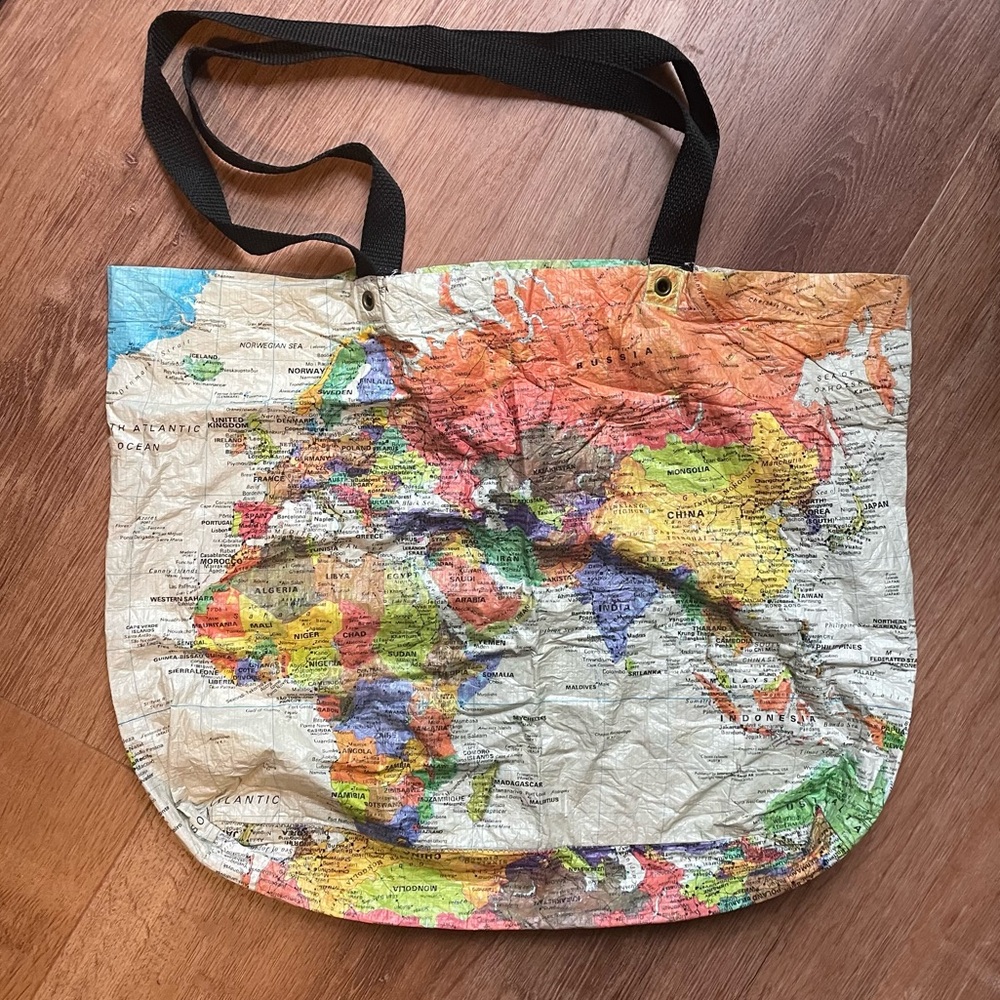 Vintage World Map Tote Bag!
